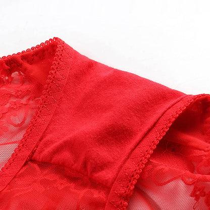 Hochgeschnittene Höschen mit Lochspitze (5 Paar) - image 10