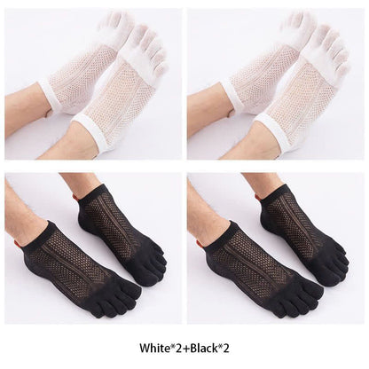 Fünf Zehen Baumwoll-Ausrichtungssocken (4 Paar) - image 13