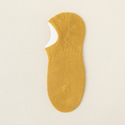 Mesh-Baumwoll-No-Show-Socken (5 Paar) - Gelb - EU39-46 (US5-12) - image 20