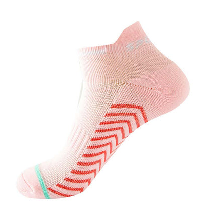 Gepolsterte Knöchel-Kompressionssocken zum Laufen und Sport (5 Paar) - Rosa - L - image 7