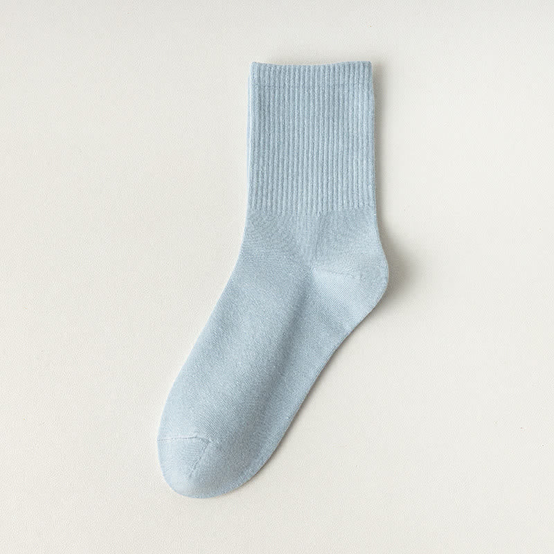 Bequeme Viertelsocken aus Baumwolle (6 Paar) - Blau - EU39-43 (US5-9) - image 10