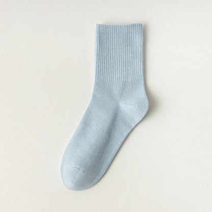 Bequeme Viertelsocken aus Baumwolle (6 Paar) - Blau - EU39-43 (US5-9) - image 10
