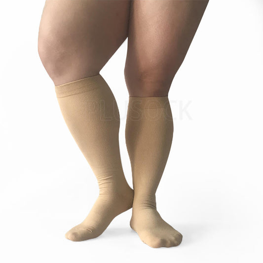 Skin Plus Size Kompressionsstrümpfe 2XL-7XL (15-20 mmHg) - Haut - 7XL - image 0
