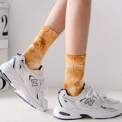 Bunte Viertelsocken im Batik-Look (4 Paar) - image 6