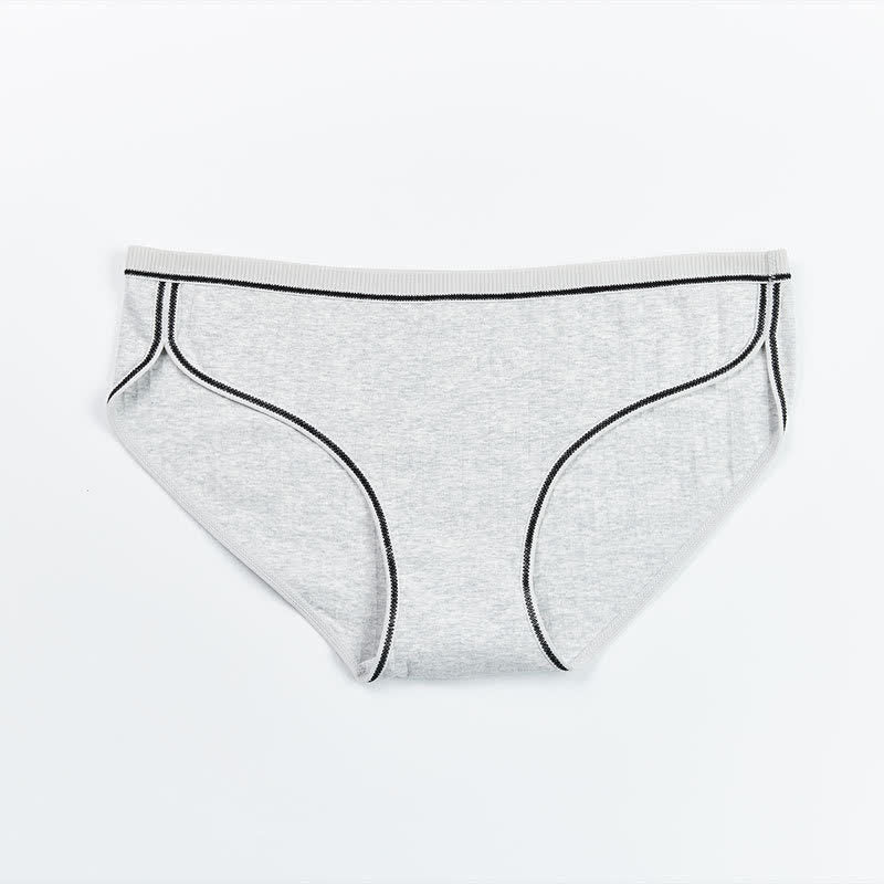Hüftslips aus Baumwolle (5 Paar) - Grau - 4XL - image 14