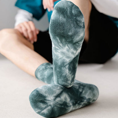 Bunte Viertelsocken im Batik-Look (4 Paar) - image 4