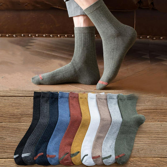 Baumwollsocken in Übergröße, einfarbig (6 Paar)