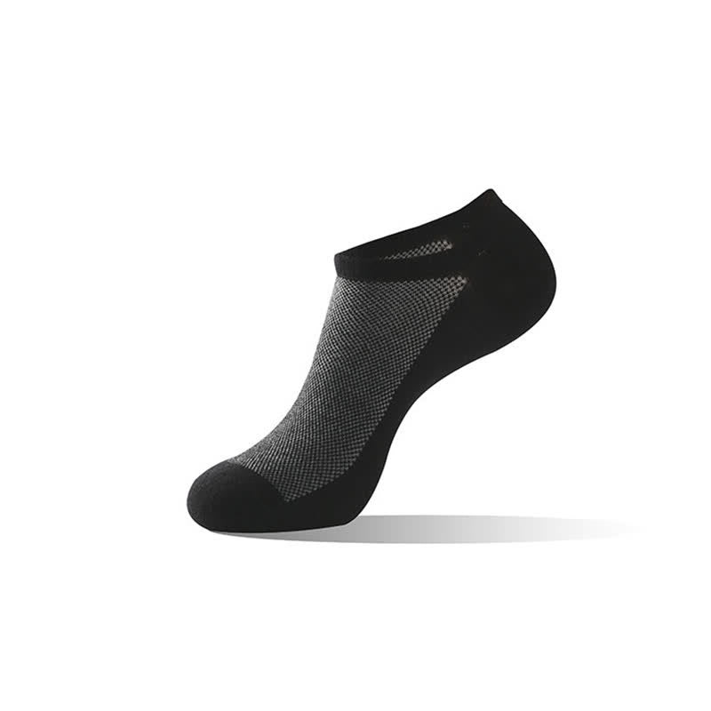 Atmungsaktive, knöchelhohe Socken (6 Paar) - Schwarz - EU43-48 (US9-13) - image 2