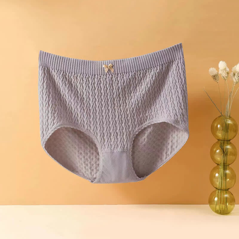 Hochgeschnittene Slips mit Schleife (5 Paar) - Lila - 4XL - image 13