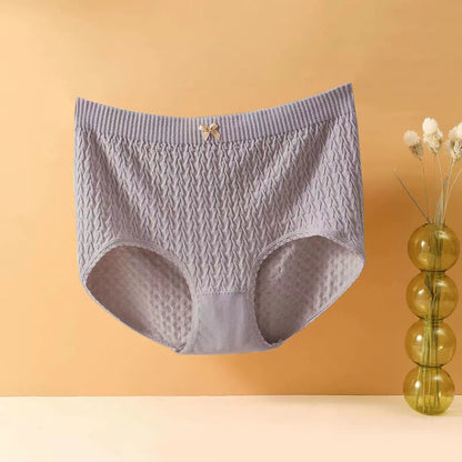 Hochgeschnittene Slips mit Schleife (5 Paar) - Lila - 4XL - image 13