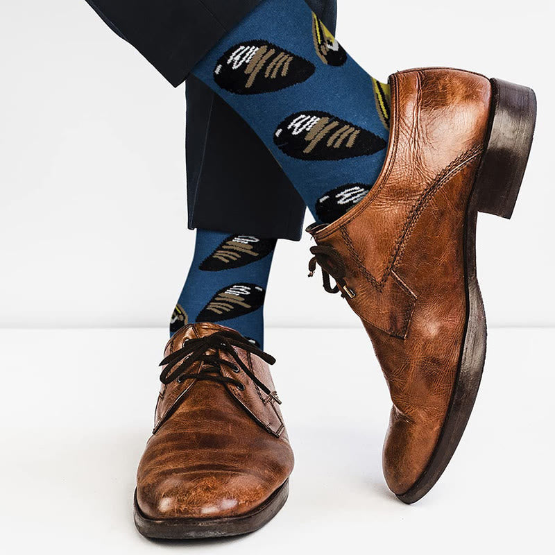 Fun Crew-Socken der Marine-Serie in Übergröße (5 Paar) - image 12