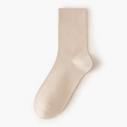 Einfarbige, hochelastische Viertelsocken (5 Paar)