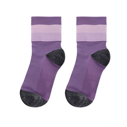 Atmungsaktive Viertelsocken in Bonbonfarben