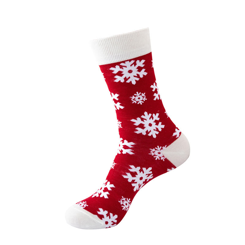 Kuschelige Weihnachtssocken in Übergröße, Unisex, Crew (5 Paar) - image 2