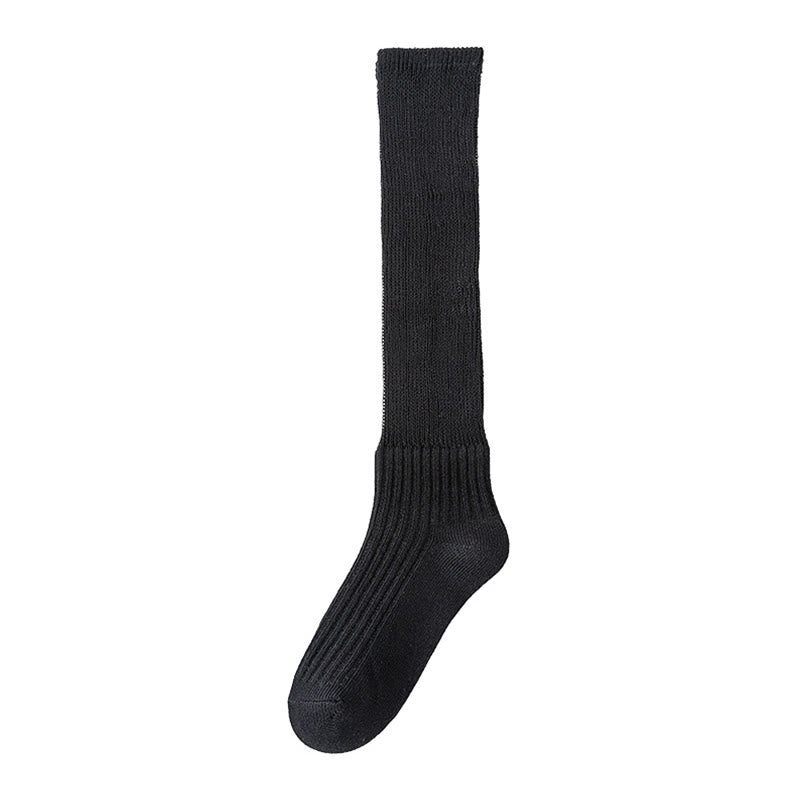 Einfarbige, stylische Slouch-Socken (3 Paar) - image 13