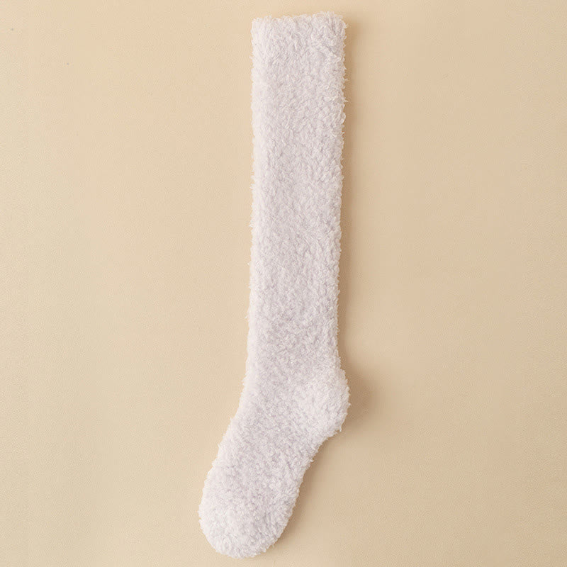Dicke Plüsch-Kniestrümpfe in Übergröße (5 Paar) - Hellviolett - EU36-43 (US3-9) - image 8