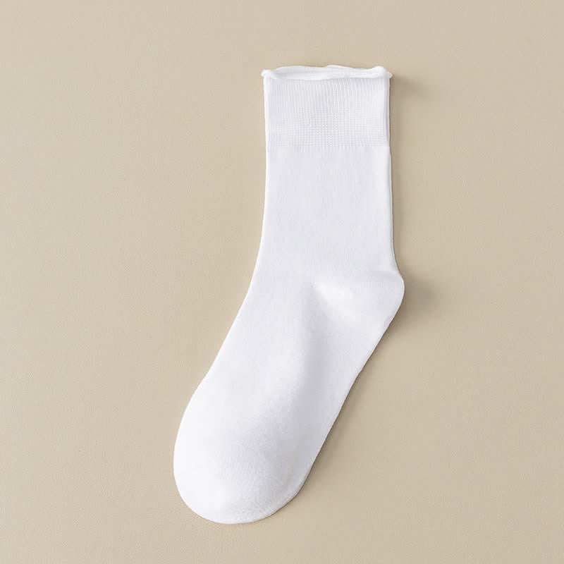 Elastische, einfarbige Viertelsocken in Übergröße (6 Paar)