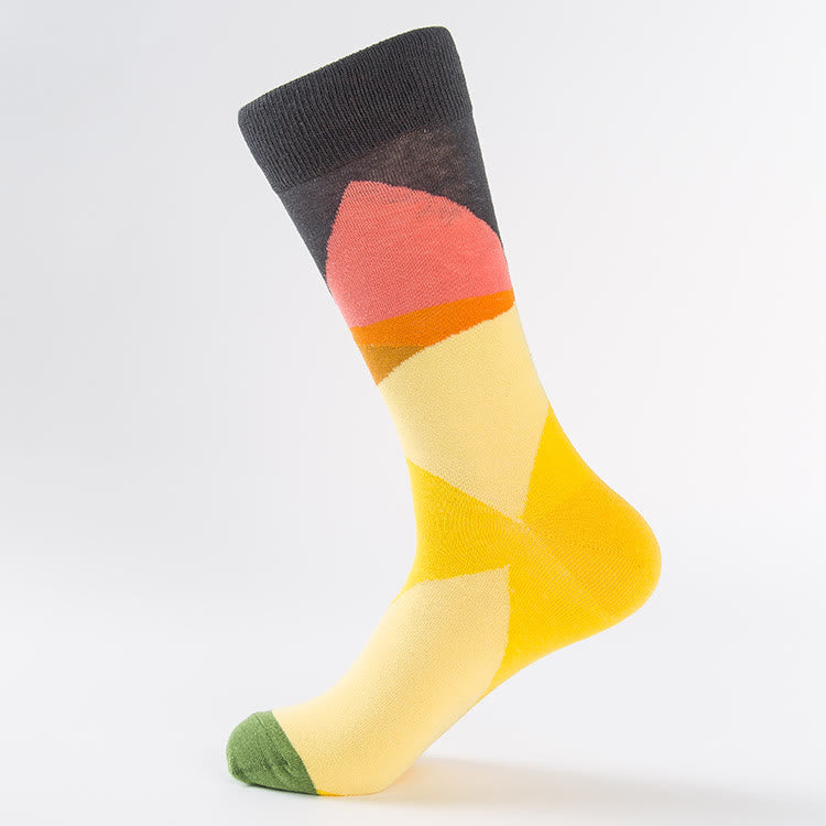 Crew-Socken mit Tulpen-Taubenmuster in Übergröße (6 Paar) - image 4