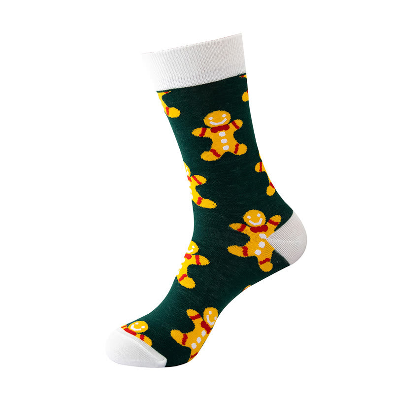 Kuschelige Weihnachtssocken in Übergröße, Unisex, Crew (5 Paar) - image 3