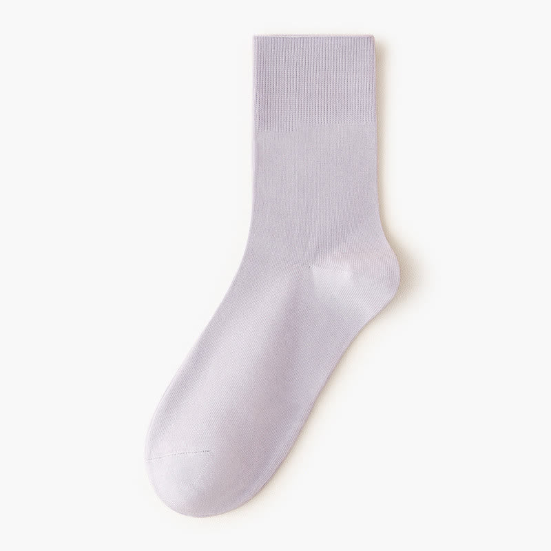 Einfarbige, hochelastische Viertelsocken (5 Paar)