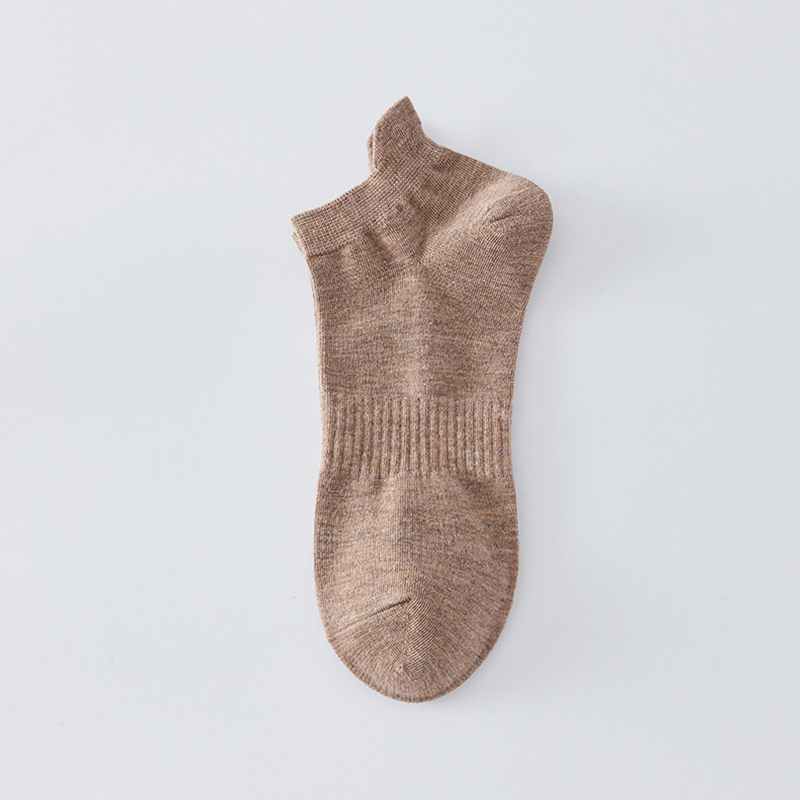 Atmungsaktive, einfarbige Knöchelsocken (8 Paar) - Kaffee - EU43-48 (US9-13) - image 10