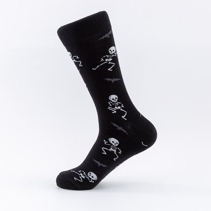 Halloween-Lounge-Crew-Socken aus Baumwolle in Übergröße (5 Paar) - image 6