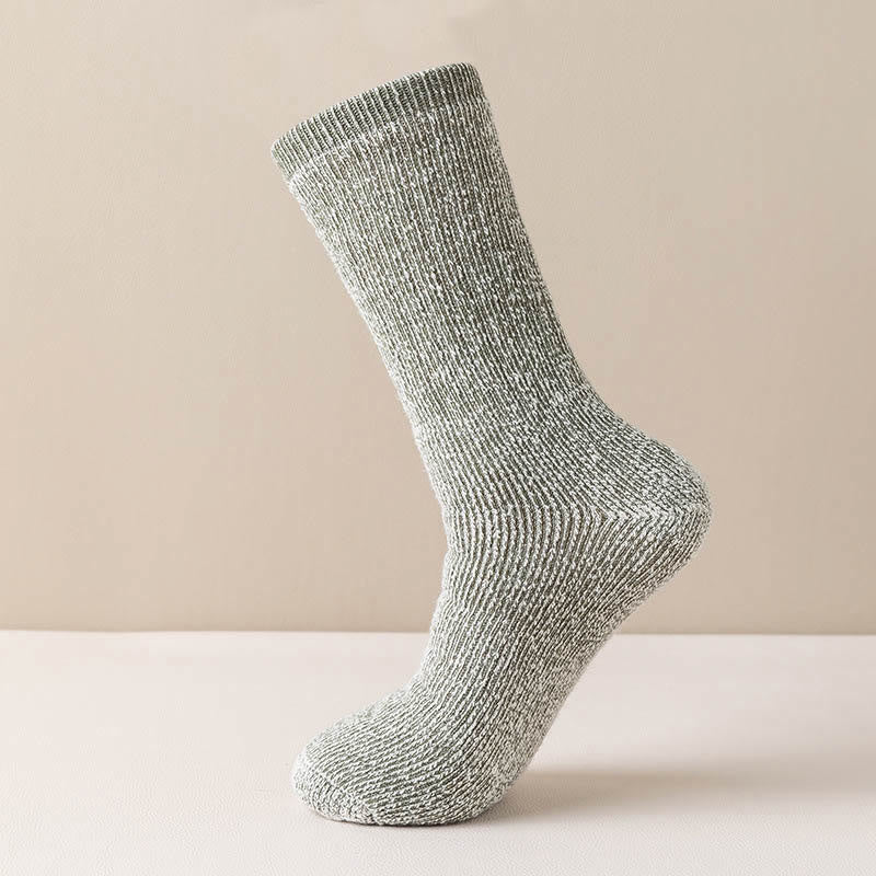 Plus Size Outdoor-Sportsocken aus warmer Wolle (3 Paar) - Armeegrün - EU39-45 (US6-11) - image 3