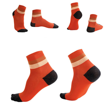 Atmungsaktive Viertelsocken in Bonbonfarben