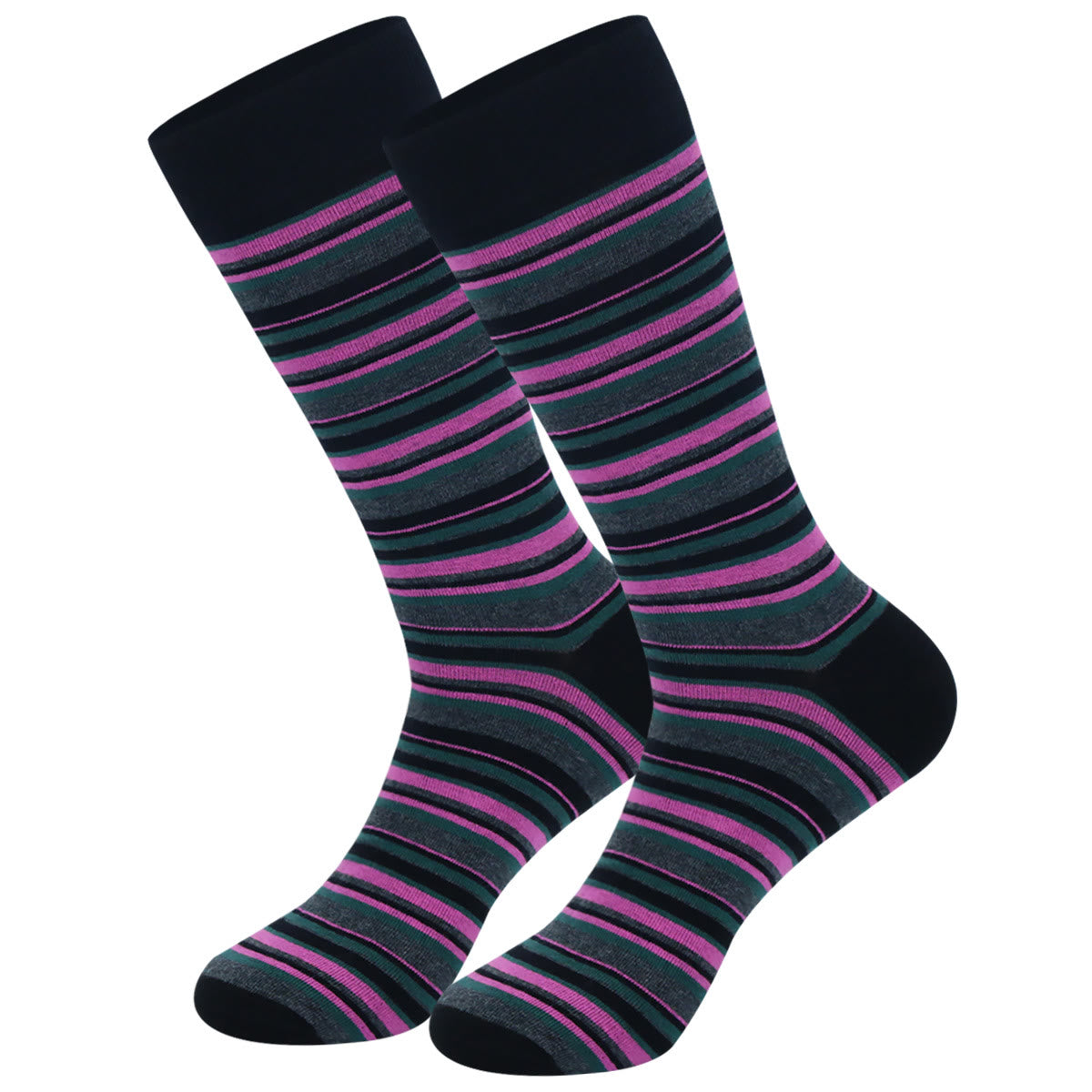 Patchwork-Nadelstreifen-Socken (5 Paar) - image 7