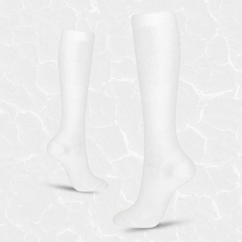 Einfarbige Anti-Rutsch-Kompressionsstrümpfe in Übergröße (6 Paar) - image 2