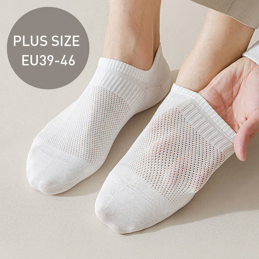 Plusock Mesh Baumwoll-No-Show-Socken (5 Paar) - image 0