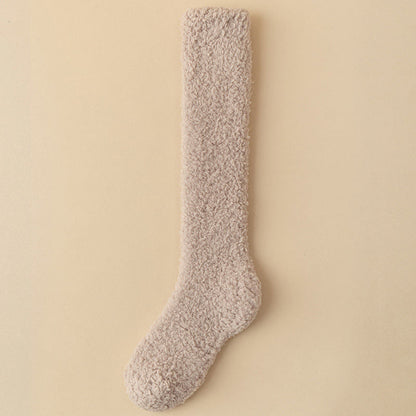 Dicke Plüsch-Kniestrümpfe in Übergröße (5 Paar) - Khaki - EU36-43 (US3-9) - image 7