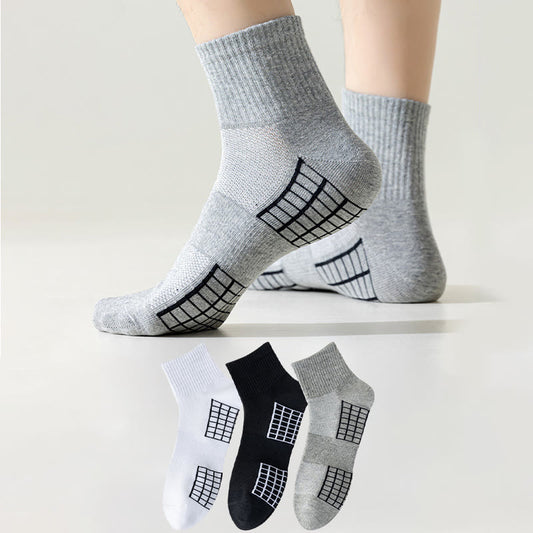 Atmungsaktive Sport-Viertel-Socken in Übergröße (3 Paar)