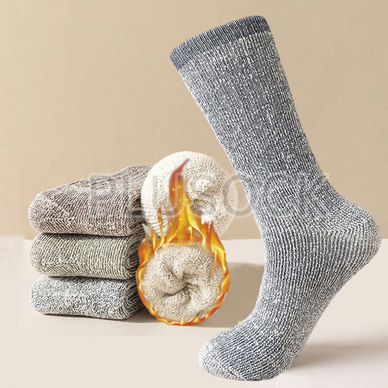 Plus Size Outdoor-Sportsocken aus warmer Wolle (3 Paar) - image 0