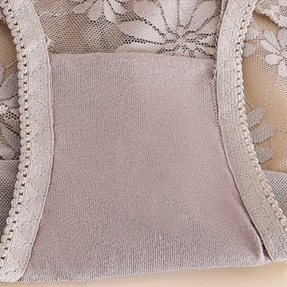 Hochgeschnittene Höschen mit Blumenmuster und Spitze (5 Paar) - image 11