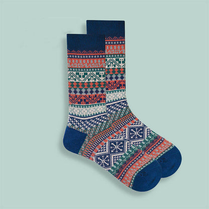 Retro-Socken aus weicher Baumwolle (10 Paar) - Marineblau - EU37-43 (US4-9) - image 7