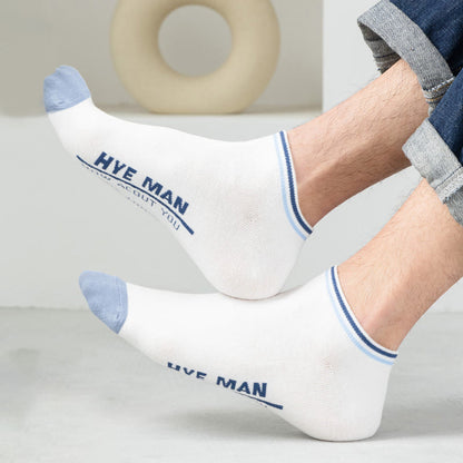 Wadenweite Baumwollsocken mit Buchstabenmuster (3 Paar) - image 1