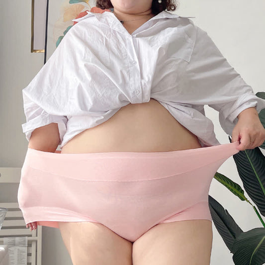 Atmungsaktive Slips mit hoher Taille in Übergröße (3 Paar)