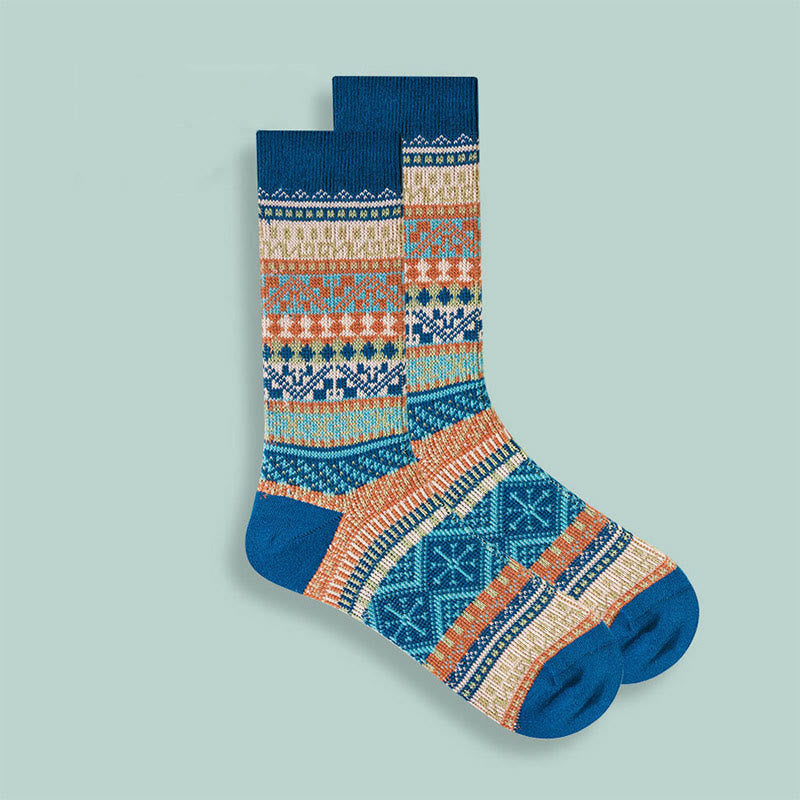 Retro-Socken aus weicher Baumwolle (10 Paar) - Königsblau - EU37-43 (US4-9) - image 9