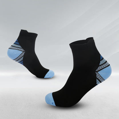 Elastische Sport-Knöchelkompressionssocken (7 Paar) - Seeblau - L/XL - image 5