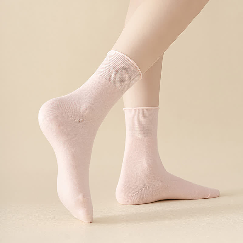Elastische, einfarbige Viertelsocken in Übergröße (6 Paar)