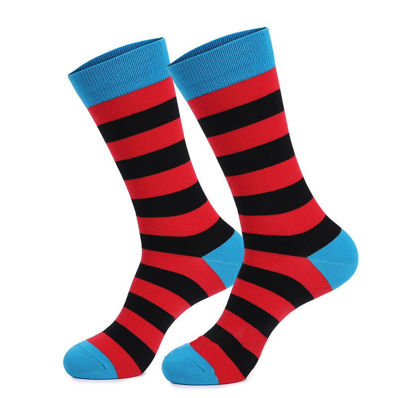 Lustige, lässige Crew-Socken mit Muster (5 Paar) - image 5