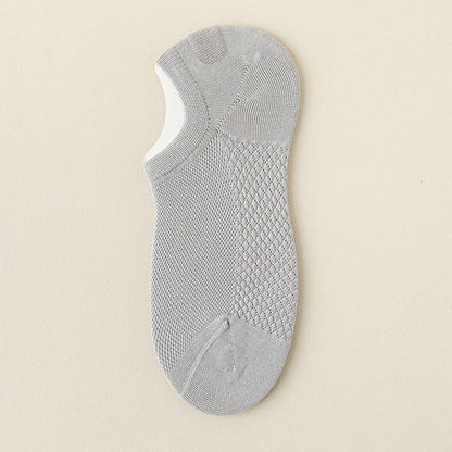 Mesh-Massage-No-Show-Socken (5 Paar) - Hellgrau - EU39-46 (US5-12) - image 21