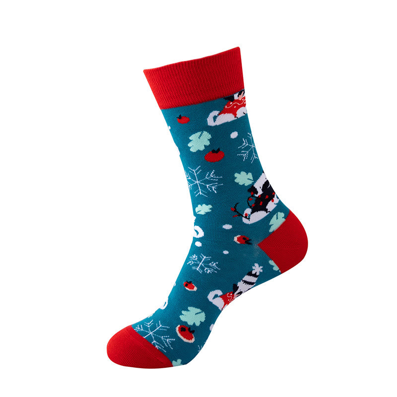 Weihnachtliche, warme und kuschelige Socken (5 Paar) - image 1