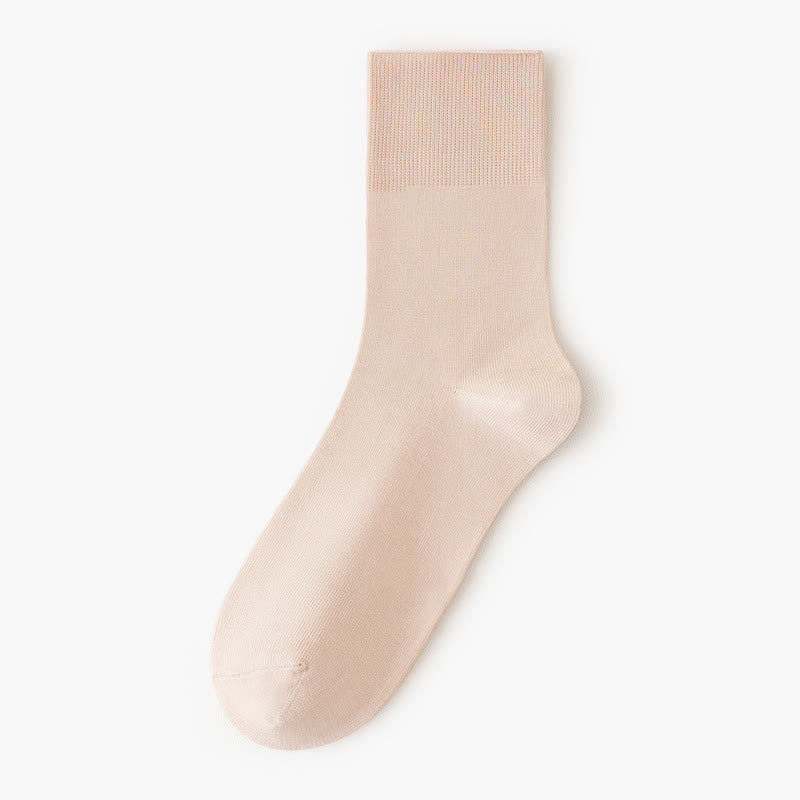 Einfarbige, hochelastische Viertelsocken (5 Paar)