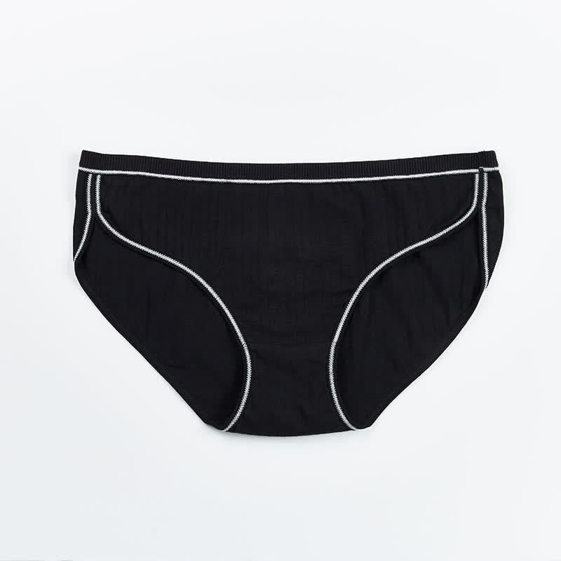 Hüftslips aus Baumwolle (5 Paar) - Schwarz - 4XL - image 12