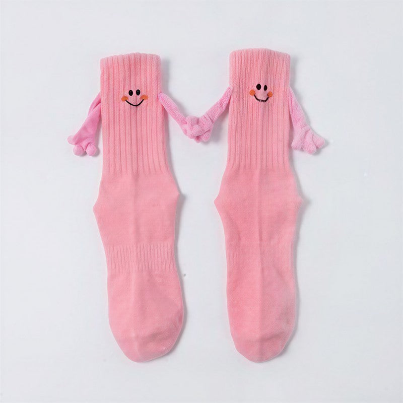 Viertelstrümpfe mit Smiley-Stickerei (4 Paar) - Rosa - EU36-42 (US3-9) - image 4