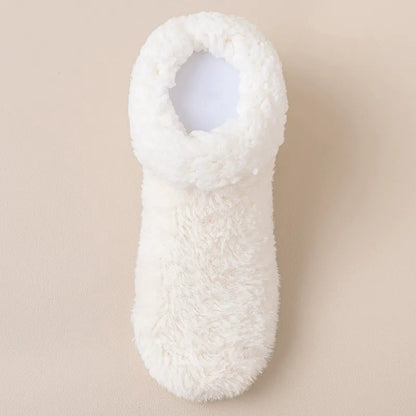 Kuschelige Sherpa-Haussocken mit Bündchen und geschlossener Spitze (2 Paar) - Beige - EU36-39 (US3-5) - image 4
