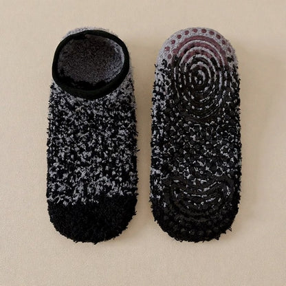 Gemütliche Chenille-Haussocken, niedrig geschnitten, rutschfest (3 Paar) - Dunkelgrau - EU36-44 (US3-10) - image 7