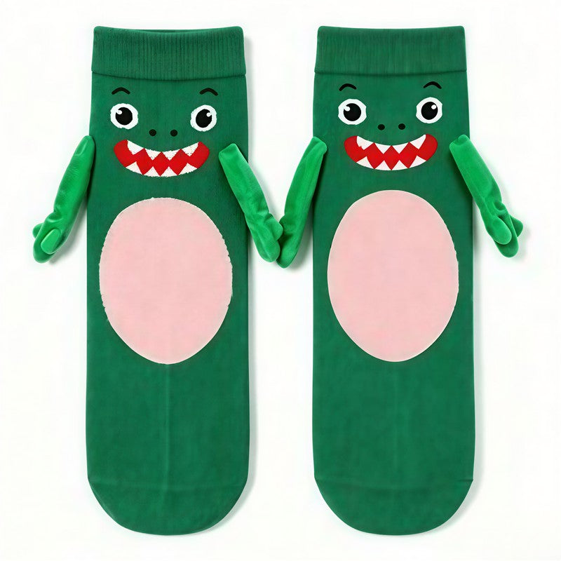 Kuschelige Socken mit Tiermotiven, die eine Hand halten (2 Paar) - F - EU36-41 (US3-8) - image 6